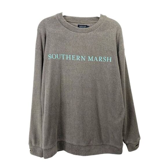 Southern Marsh Sunday Morning terry cloth Sweater Size XS - Picture 1 of 8